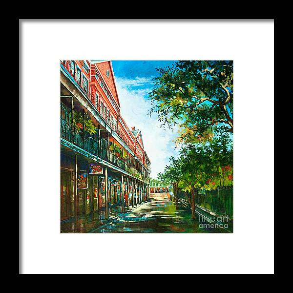 New Orleans Art Framed Print featuring the painting Late Afternoon on the Square by Dianne Parks