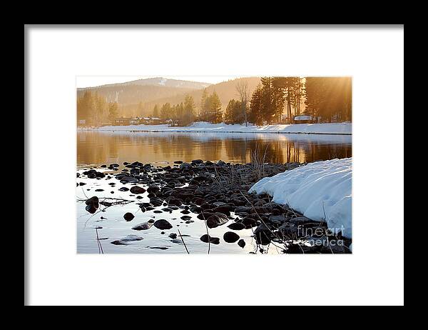 Lake Tahoe Framed Print featuring the photograph Late Aternoon Lake Tahoe by Heather S Huston