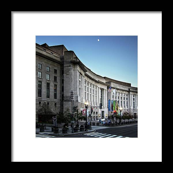 Ronald Reagan Building Framed Print featuring the photograph Late Evening At the Ronald Reagan Building by Greg and Chrystal Mimbs