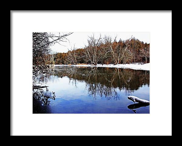 Speed River Framed Print featuring the photograph Late Fall On The River by Debbie Oppermann