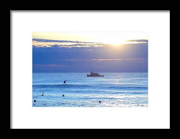 Fire Island Framed Print featuring the photograph Late Sunrise by Newwwman