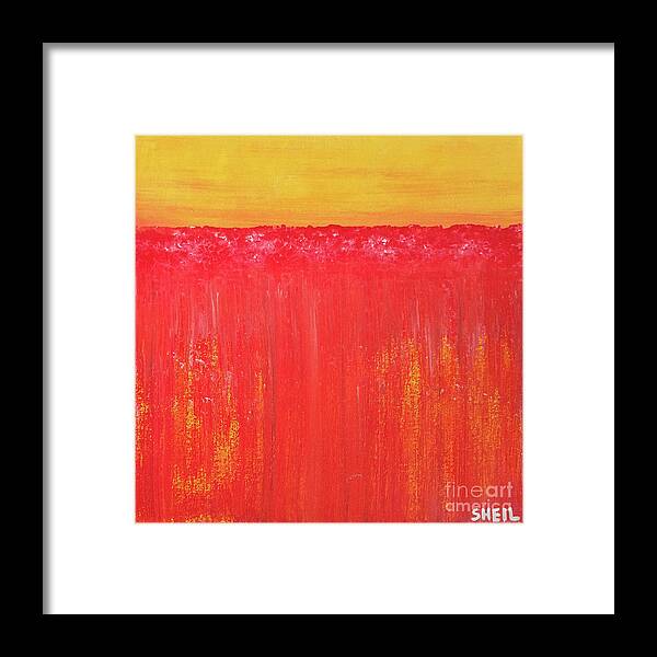 Lava Framed Print featuring the painting Lava Flow by Amanda Sheil