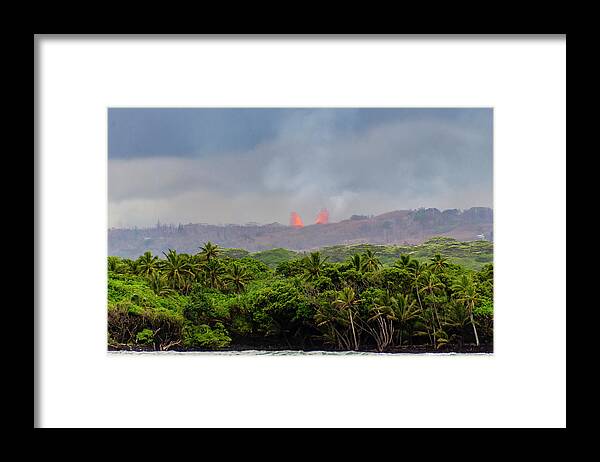 Lava Framed Print featuring the photograph Lava Fountain by Daniel Murphy