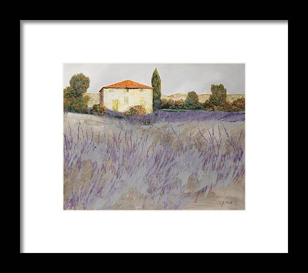 Lavender Framed Print featuring the painting Lavender by Guido Borelli