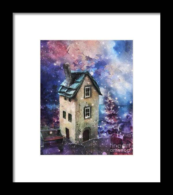 Lavender Hill Framed Print featuring the painting Lavender Hill by Mo T