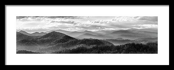 Art Framed Print featuring the photograph Layers in the Smokies by Jon Glaser