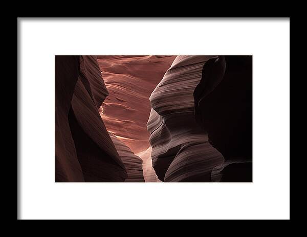 America Framed Print featuring the photograph Layers of Simplicity - Antelope Canyon by Gregory Ballos
