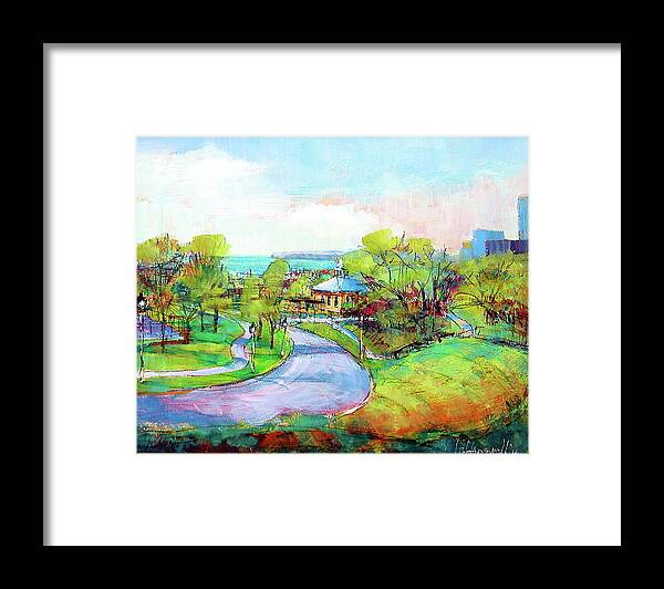 Plein Air Framed Print featuring the painting Layfayette Hill by Les Leffingwell