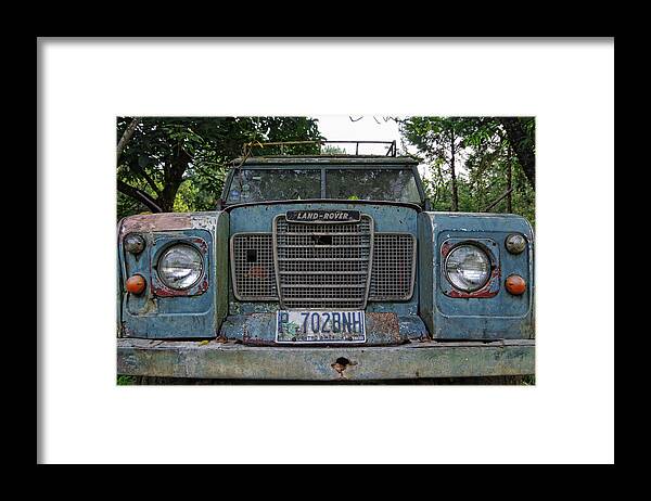 Land Rover Framed Print featuring the photograph Lazaro by Adam Reinhart