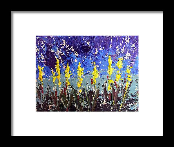 Flowers Framed Print featuring the painting Le Fleur by Paul Sandilands