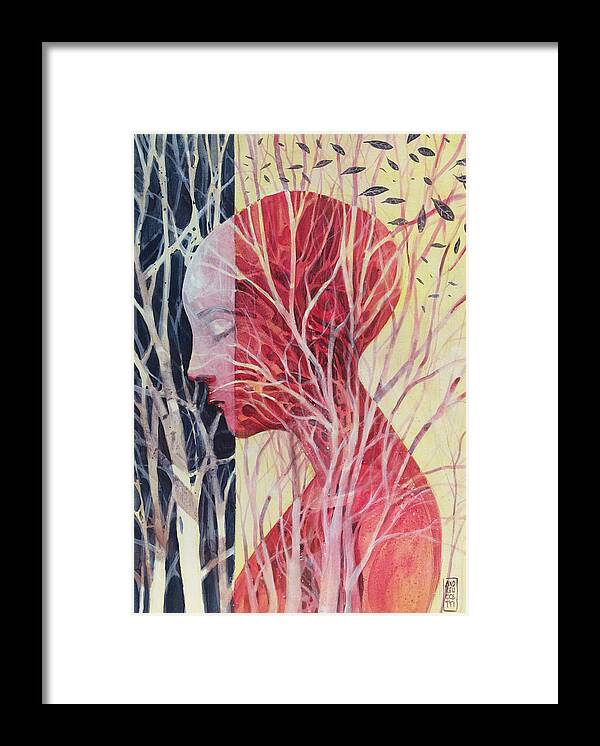 Roots Framed Print featuring the painting Le mie radici by Alessandro Andreuccetti