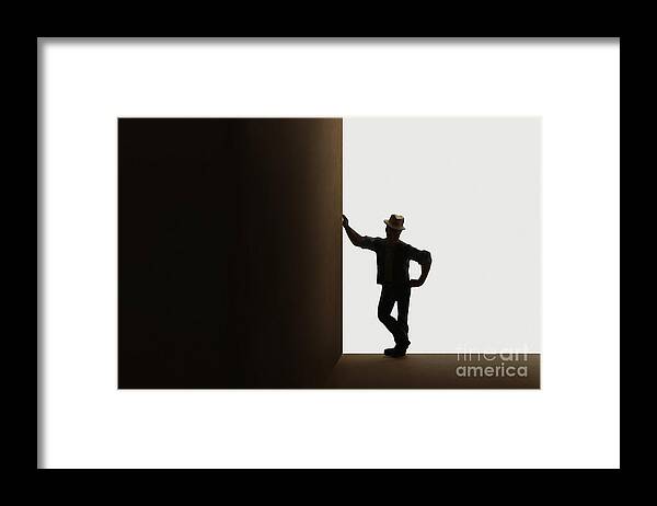 Man Framed Print featuring the photograph Leaner by Dan Holm