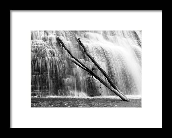 Falls Framed Print featuring the photograph Leaning Falls by Robert Och
