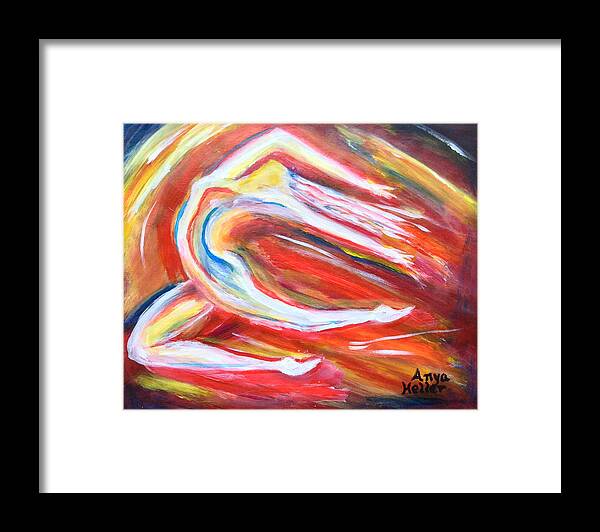Dance Framed Print featuring the painting Leaping with Joy by Anya Heller