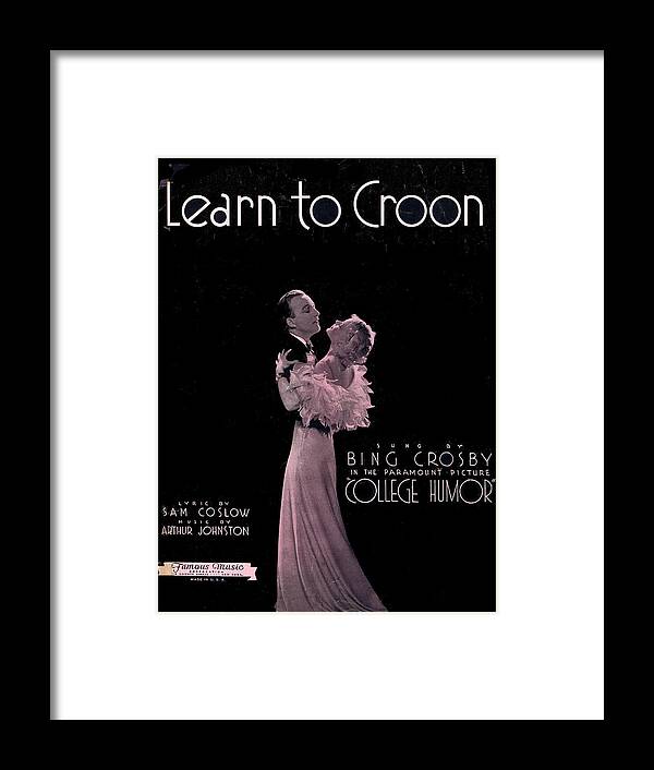 Classic Framed Print featuring the photograph Learn to Croon by Mel Thompson