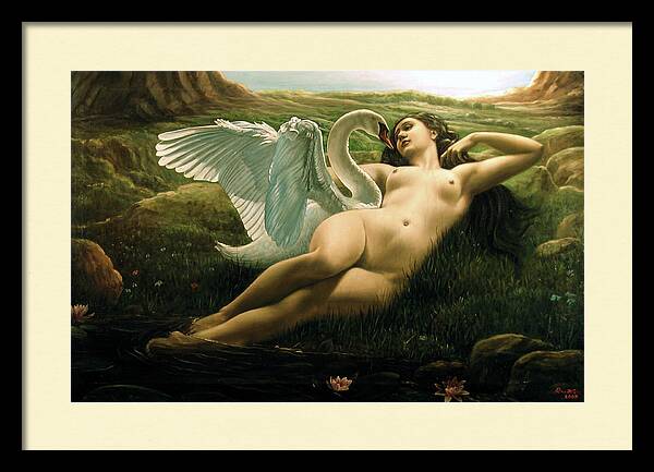 Leda and the Swan - Sensual by Giovanni Rapiti