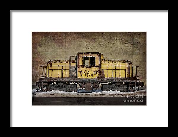 Train Framed Print featuring the photograph Left To Rust by Judy Wolinsky
