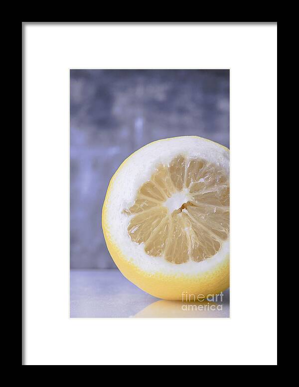 Lemons Framed Print featuring the photograph Lemon Half by Edward Fielding