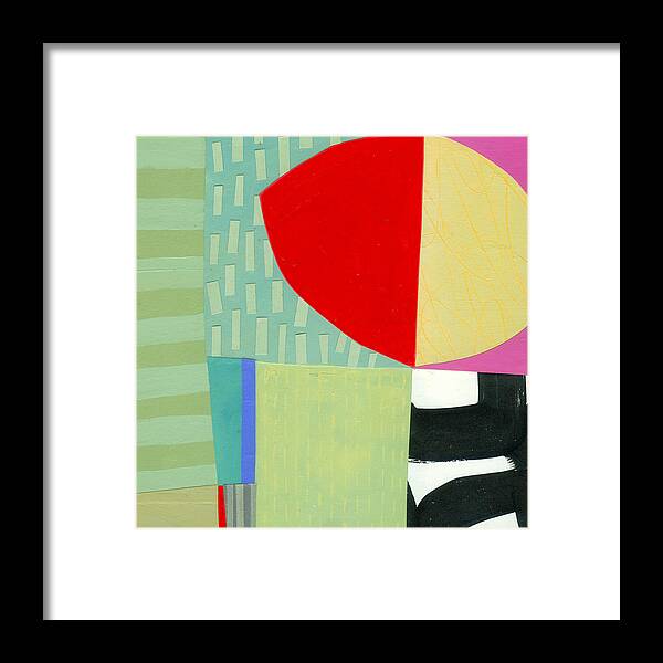  Abstract Art Framed Print featuring the painting Lemon Love Again by Jane Davies