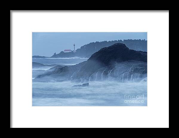 British Columbia Framed Print featuring the photograph Lennard Island Lighthouse by Carrie Cole