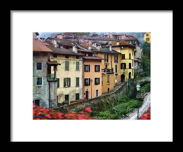 Lenno Framed Print featuring the photograph Lenno From the Bus by Jennie Breeze