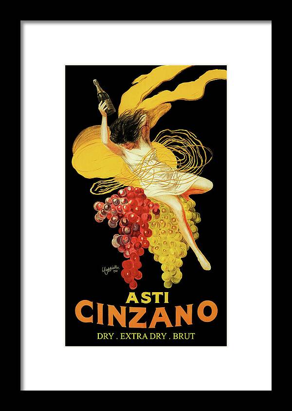 French Framed Print featuring the photograph Leonetto Cappiello - Asti Cinzano by Doc Braham