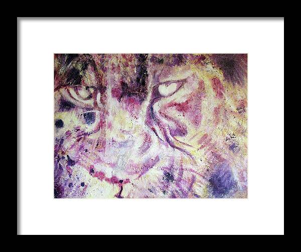 Endangered Species Framed Print featuring the painting Leopord by Toni Willey
