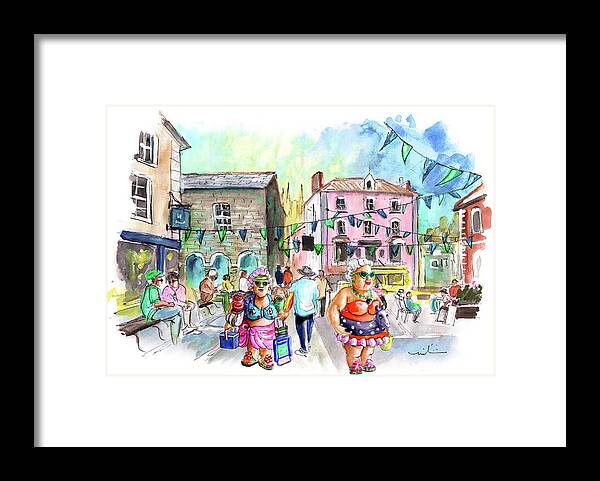 Travel Framed Print featuring the painting Les Belles De Fowey 08 by Miki De Goodaboom