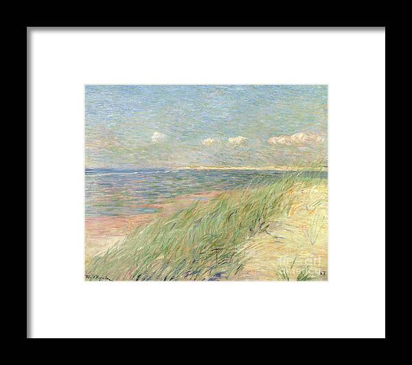 Impressionist Framed Print featuring the painting Les Dunes du Zwin Knokke by Theo van Rysselberghe