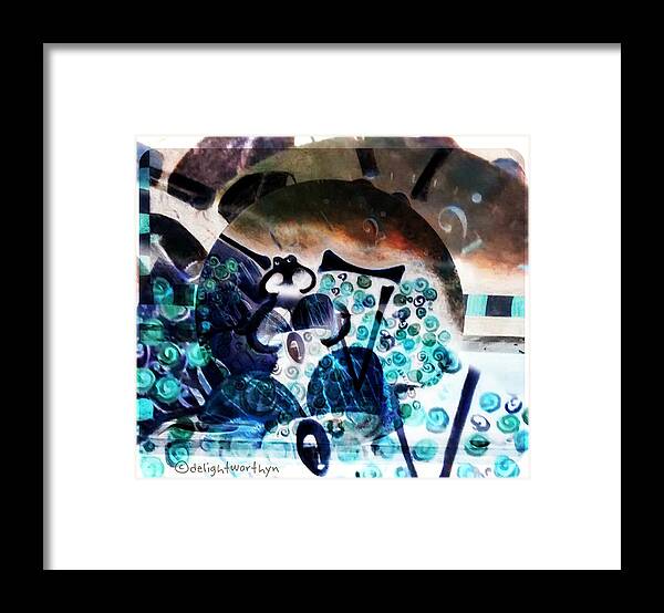 Skeleton Framed Print featuring the digital art Less Time by Delight Worthyn