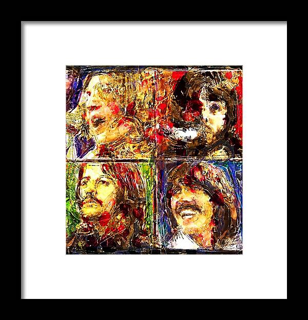 The Beatles Framed Print featuring the digital art Let it Be by Russell Pierce
