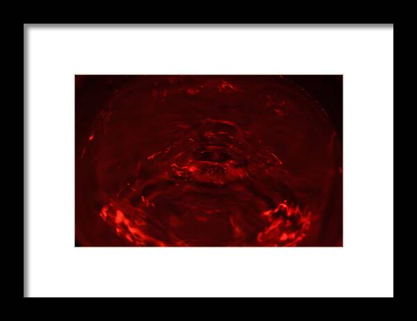 Abstract_water_art Framed Print featuring the photograph Let me embrace you ... by Ramabhadran Thirupattur
