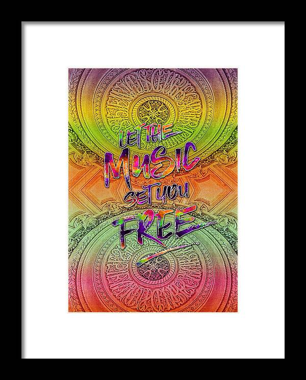 Let The Music Set You Free Framed Print featuring the photograph Let the Music Set You Free Rainbow Opera Garnier Paris by Beverly Claire Kaiya