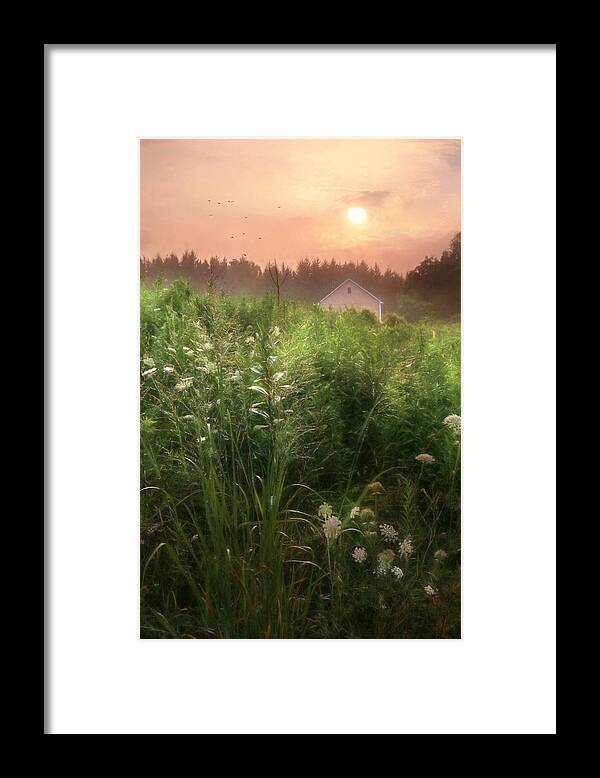Barn Framed Print featuring the photograph Let there be light by Lori Deiter