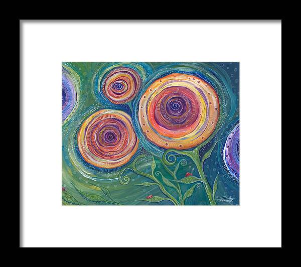 Flowers Framed Print featuring the painting Be the Light by Tanielle Childers