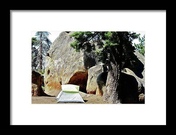 Mountains Framed Print featuring the photograph Let's Go Camping by Diana Hatcher