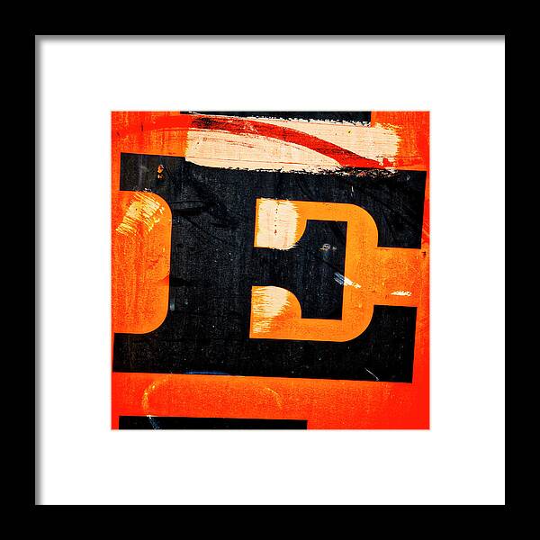 Letter Framed Print featuring the photograph Letter E by Carol Leigh