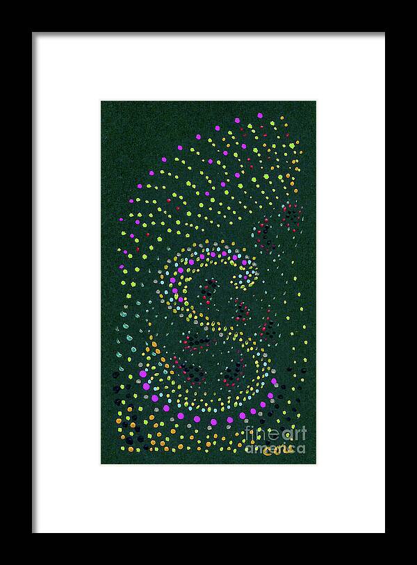 Personalized Framed Print featuring the painting Letter S 1 by Corinne Carroll