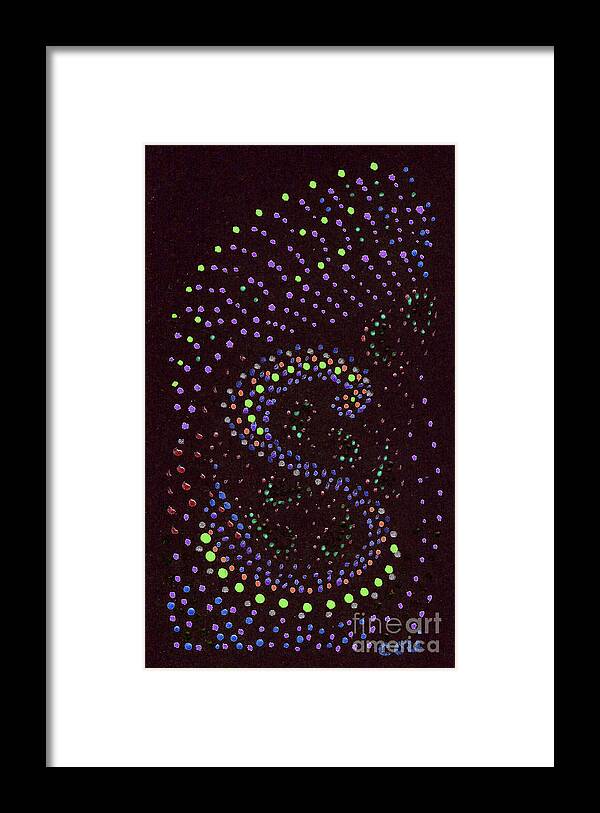 Personalized Framed Print featuring the painting Letter S 2 by Corinne Carroll