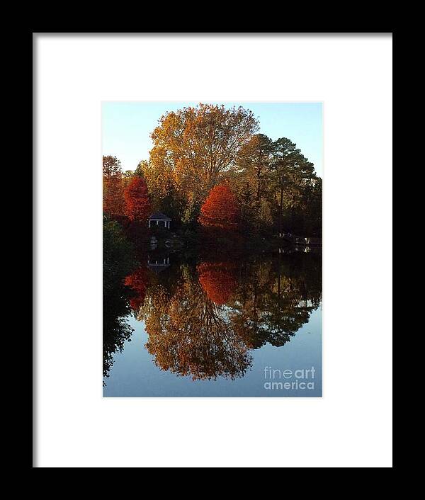 Fall Framed Print featuring the photograph Lewis Ginter Fall Foliage by Jean Wright