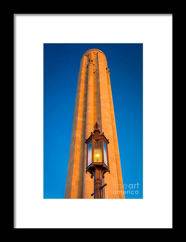 America Framed Print featuring the photograph Liberty Memorial by Inge Johnsson