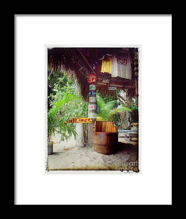 Negril Framed Print featuring the photograph License to Drink by Linda Olsen
