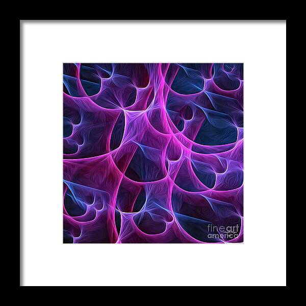 Abstract Framed Print featuring the digital art Life by DB Hayes