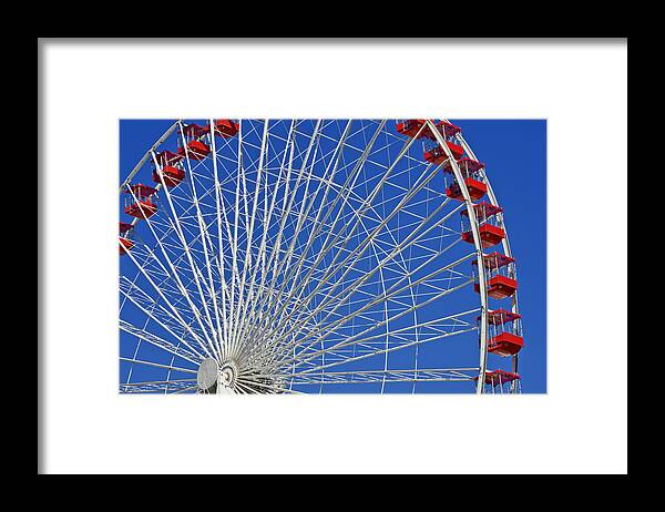 Wheels Framed Print featuring the photograph Life is like a Ferris Wheel by Alexandra Till