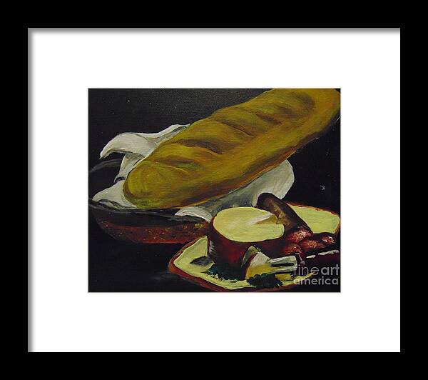 Bread Framed Print featuring the painting Life by Saundra Johnson