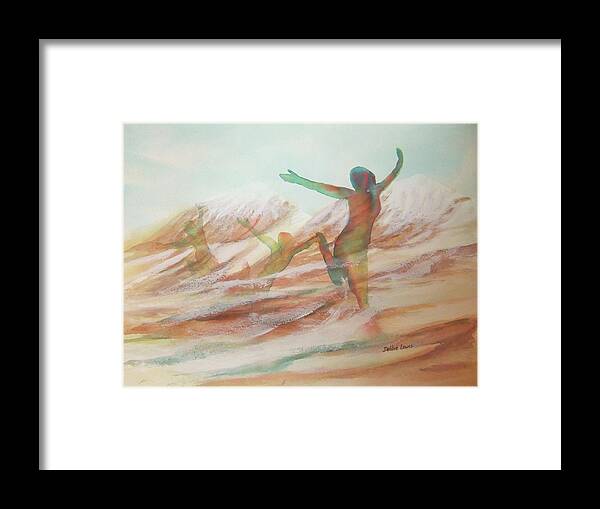Watercolor Landscape Framed Print featuring the painting Life Transcendent by Debbie Lewis