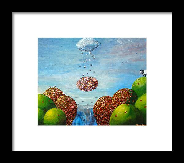  Framed Print featuring the painting Life's Path by Mindy Huntress