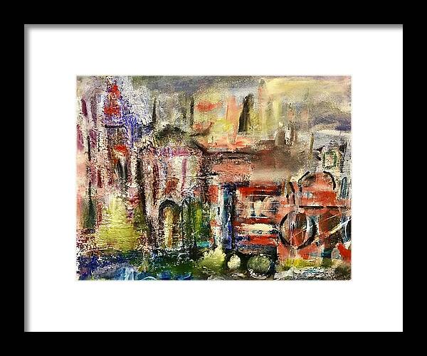 Church Framed Print featuring the painting Life's Textures by Tommy McDonell