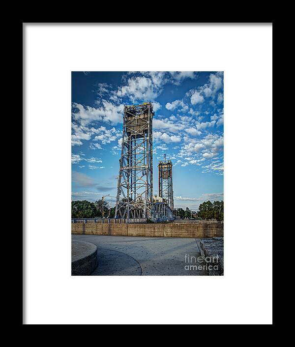 Bridge Framed Print featuring the photograph Lift Bridge by Roger Monahan