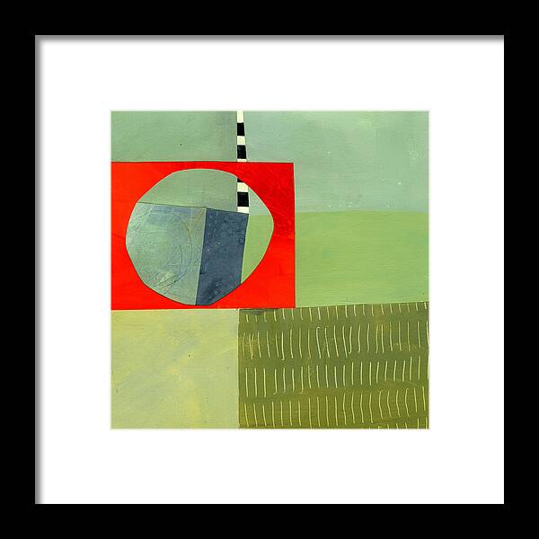 Abstract Art Framed Print featuring the painting Light At The End by Jane Davies